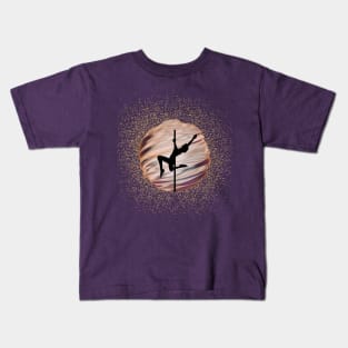 Pole Dancer In The Purple Sphere Kids T-Shirt